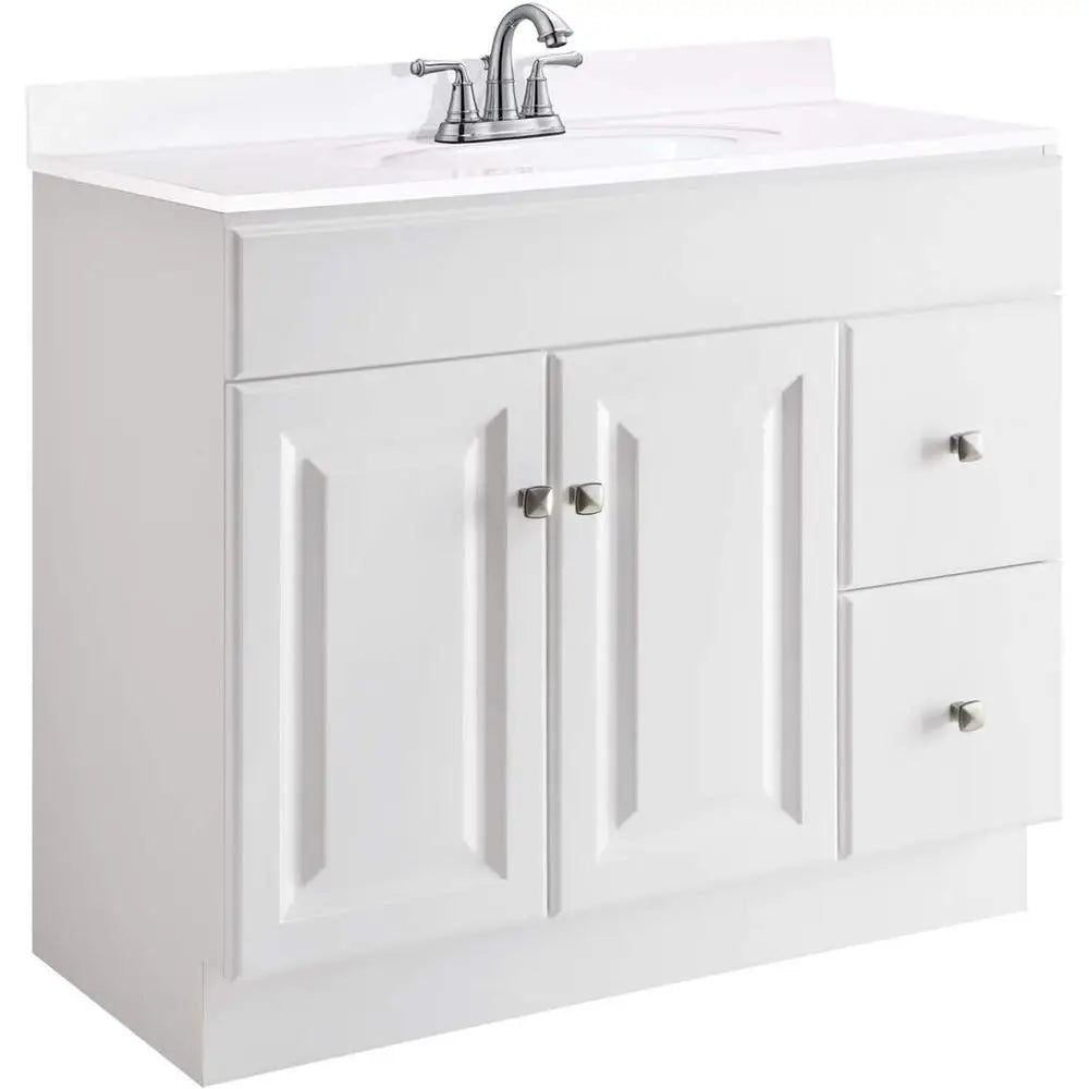 Ljustra 36 Inch Bathroom Vanity Solid Wood Moisture Resistant Assembly