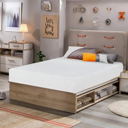 Ljustra 8 Inch Twin Gel Memory Foam Mattress for Cool Sleep Pressure Relief
