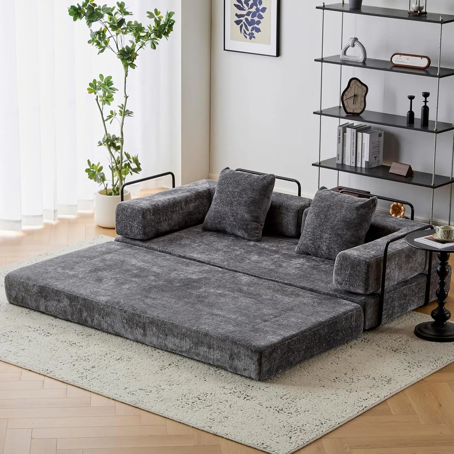 Ljustra Convertible Sleeper Sofa Bed Folding Couch Lounge Bed