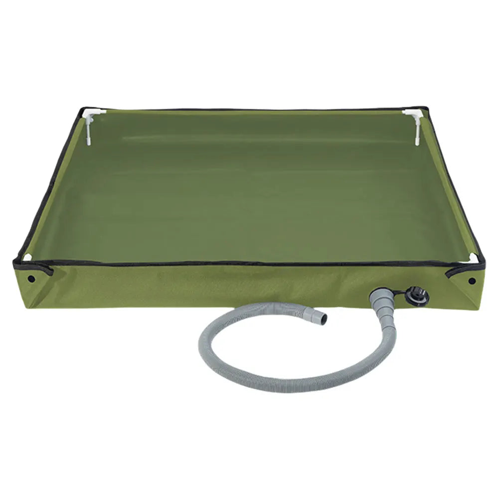 Portable Shower Pan with Drain Hose for Camping Outdoor Pet Bath