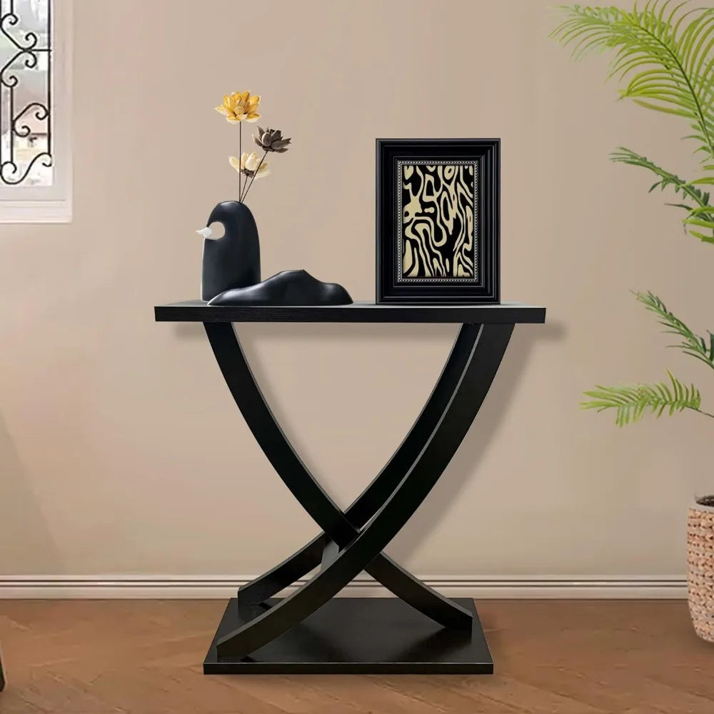 31 Inch Small Console Table Narrow Entryway Table Modern Design