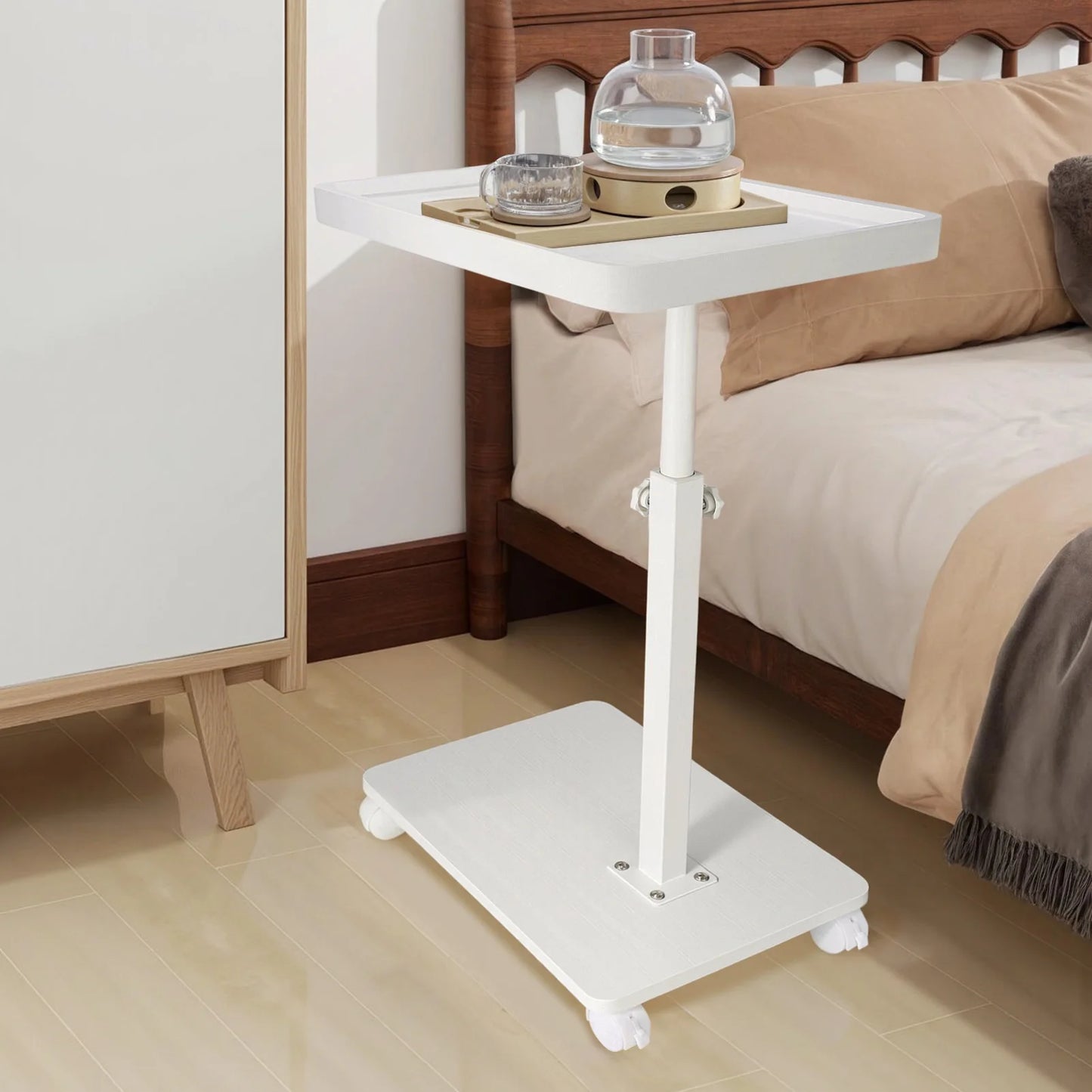 Ljustra C Shaped Side Table Mobile Coffee Table Modern Minimalist Design