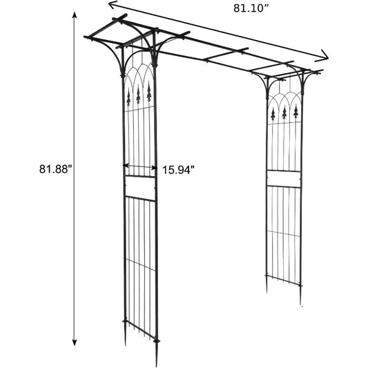 Garden Arbor Wedding Archway Steel Trellis for Climbing Plants