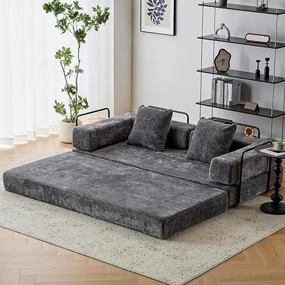 Comfy Convertible Folding Mattress Couch Floor Sofa Bed Lounge