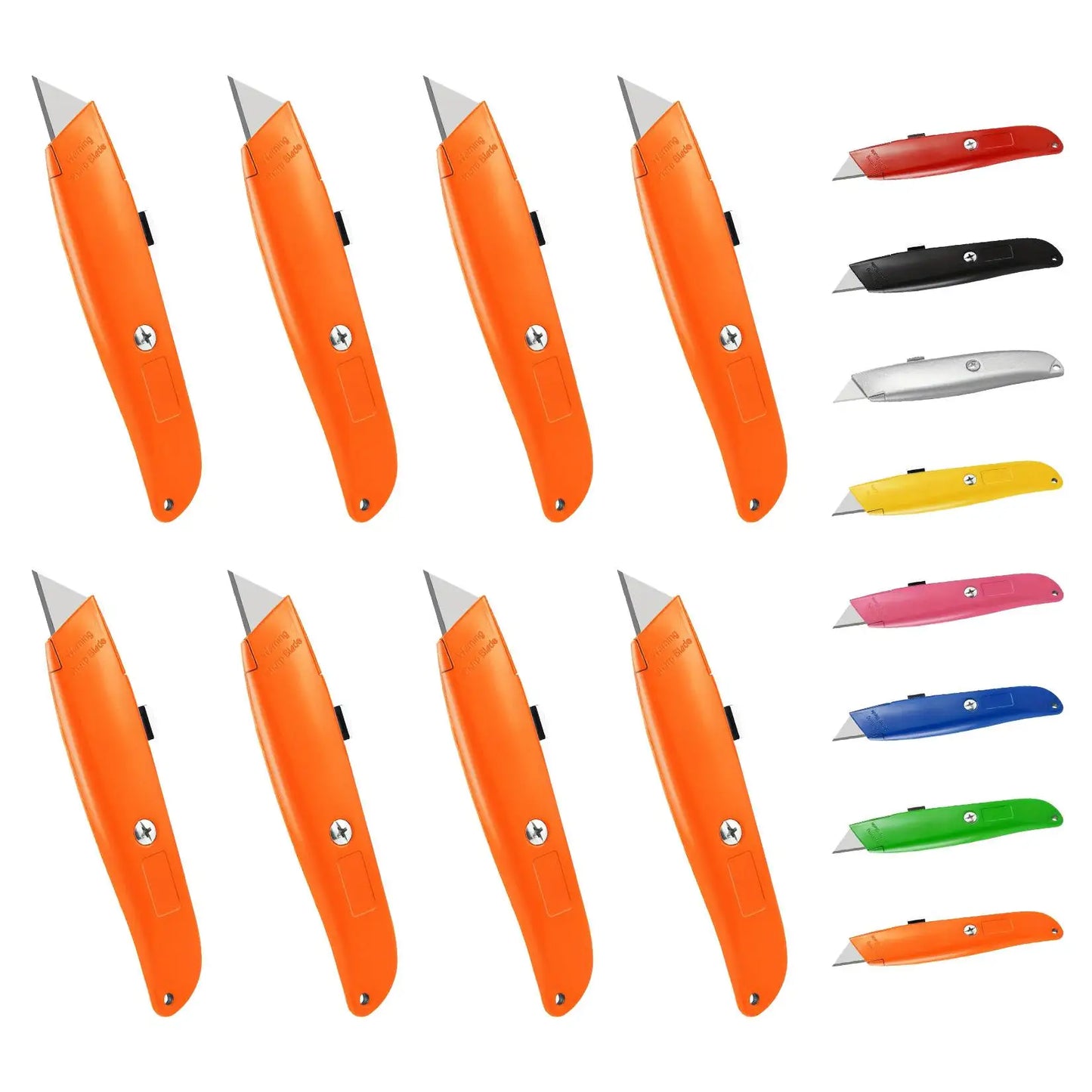 DIY Utility Knife 16 Pack Heavy Duty Box Cutter Retractable Blade