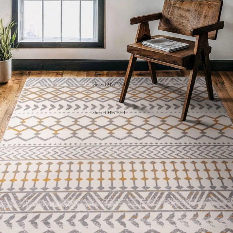 Geometric Diamond Rug Soft Indoor Non-Slip Modern Bohemian Area Rug
