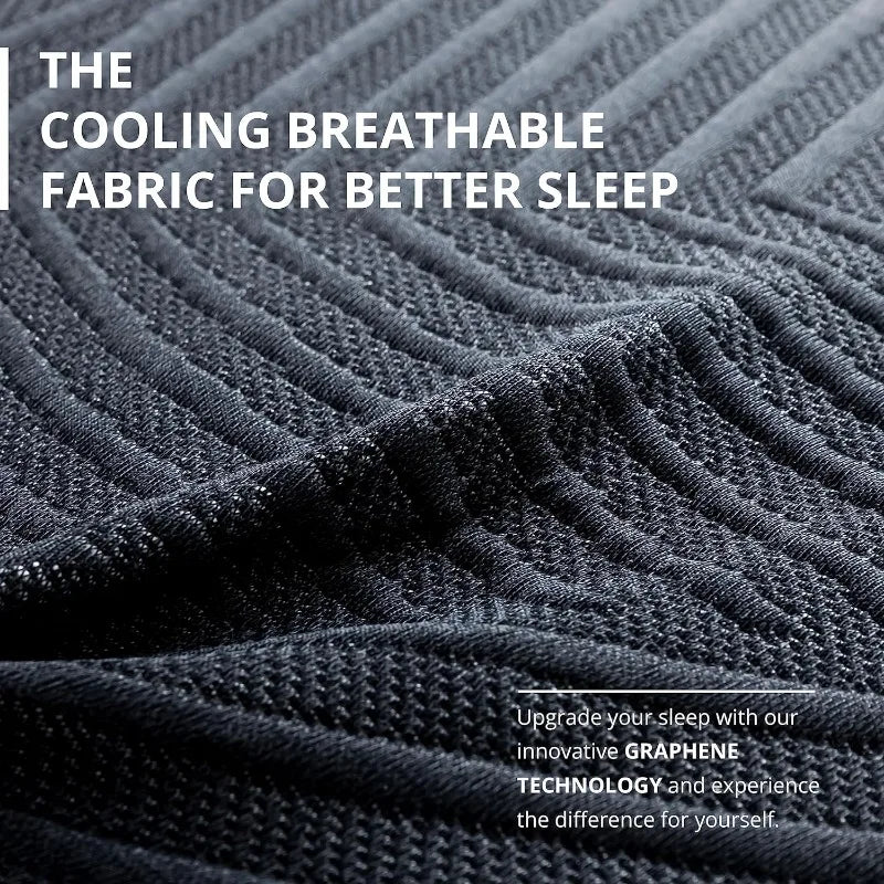 Ljustra Queen Mattress 14 Inch Memory Foam Pocket Spring Bed Comfort