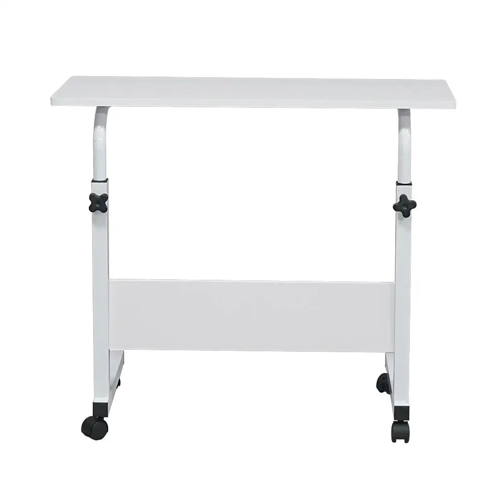 Modern Removable E1 Chipboard Steel Side Table Adjustable Height White