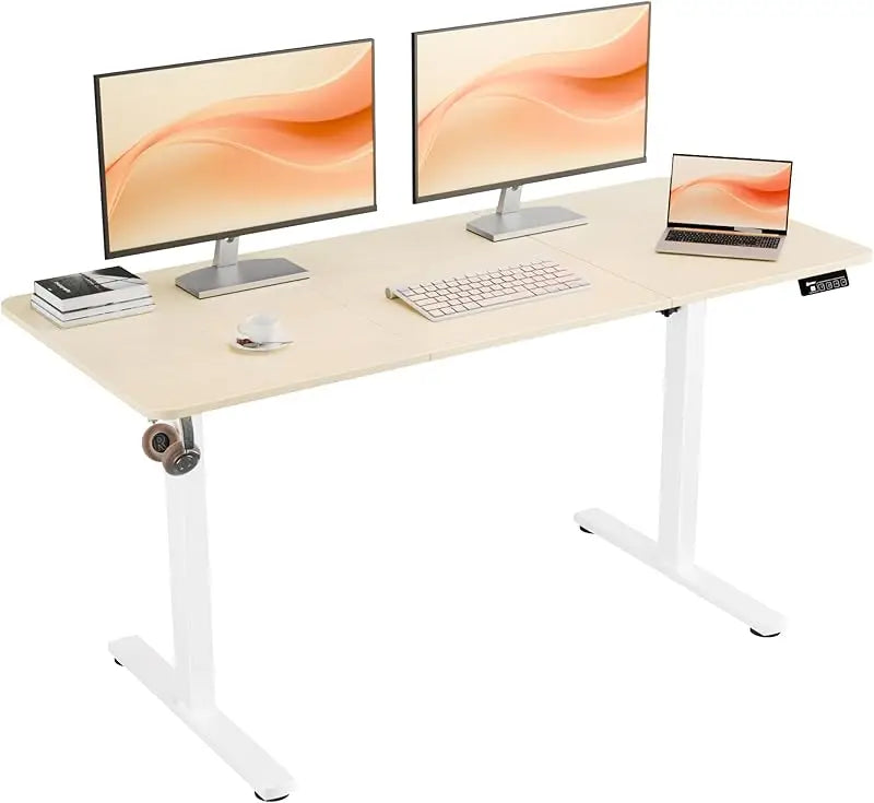 Electric Standing Desk 67 Inch Height Adjustable Sit Stand Home Office