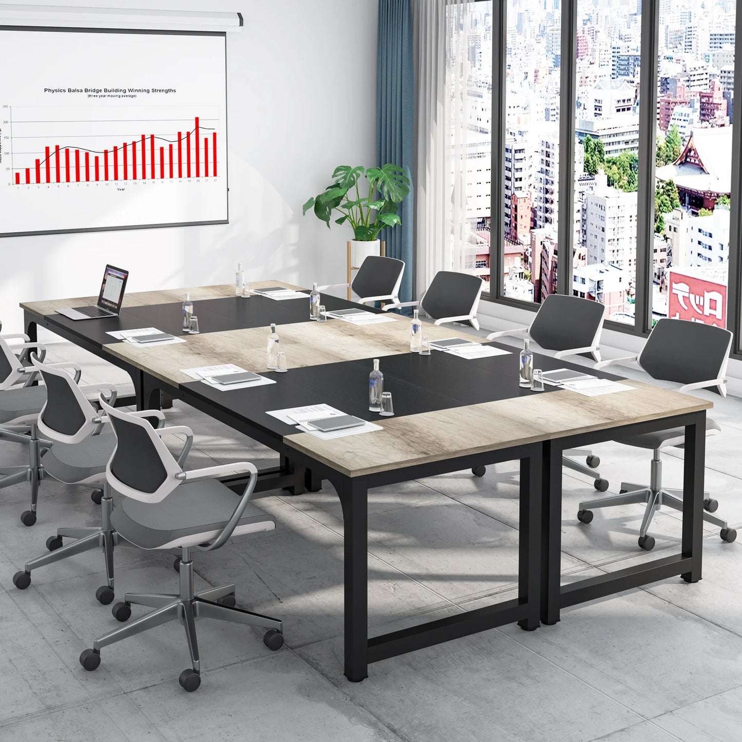 Ljustra Modern Computer Desk Large Office Study Writing Workstation