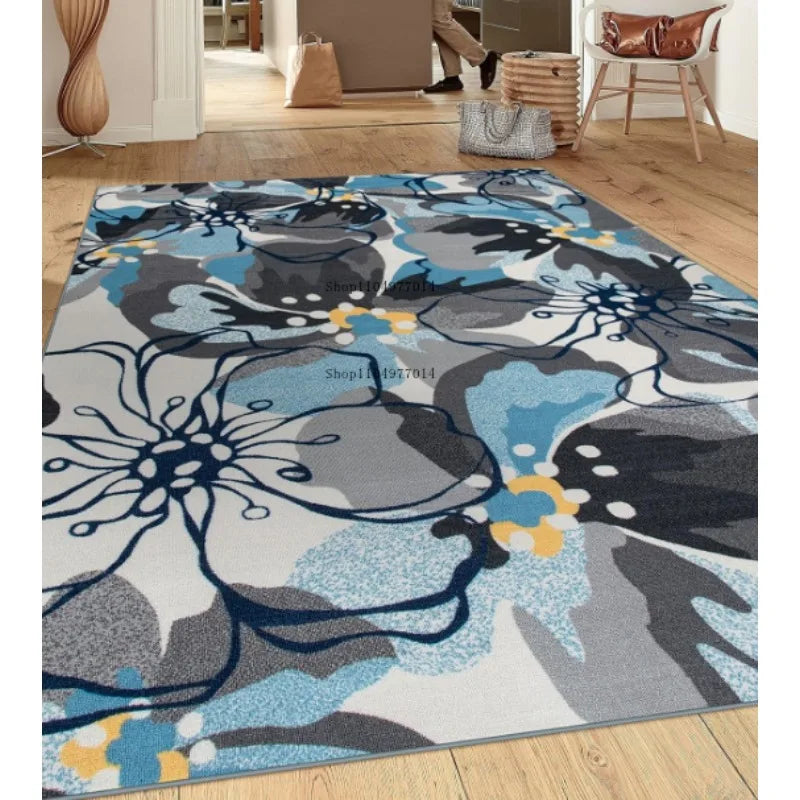 Floral Soft Vintage Non-Slip Machine Washable Rug for Home Decor