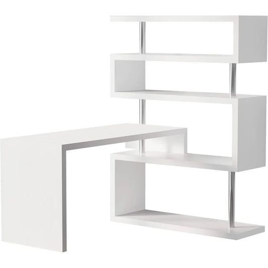 L Shaped Desk Home Office Computer Desk Space Saving Modern Design
