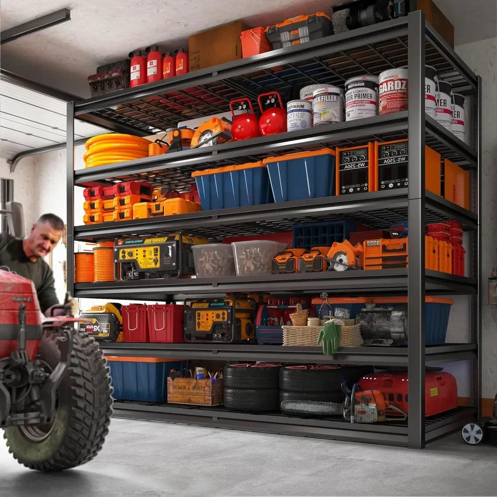 Heavy Duty 6 Tier Garage Shelving 3500 LBS Adjustable Metal Storage
