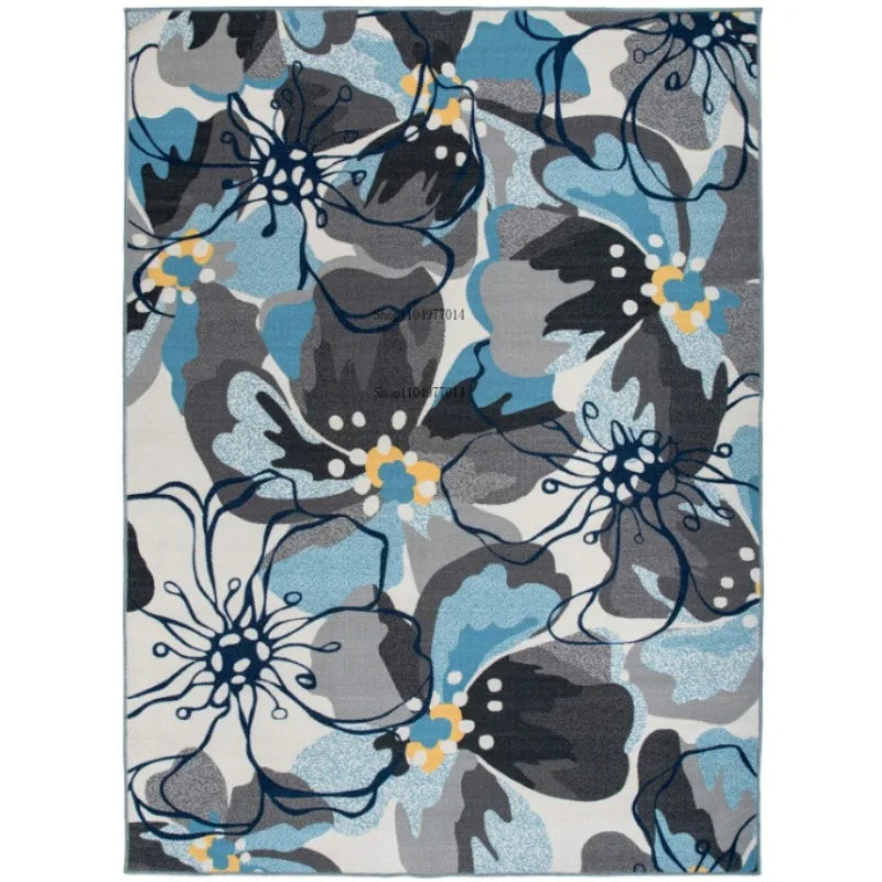 Floral Soft Vintage Non-Slip Machine Washable Rug for Home Decor