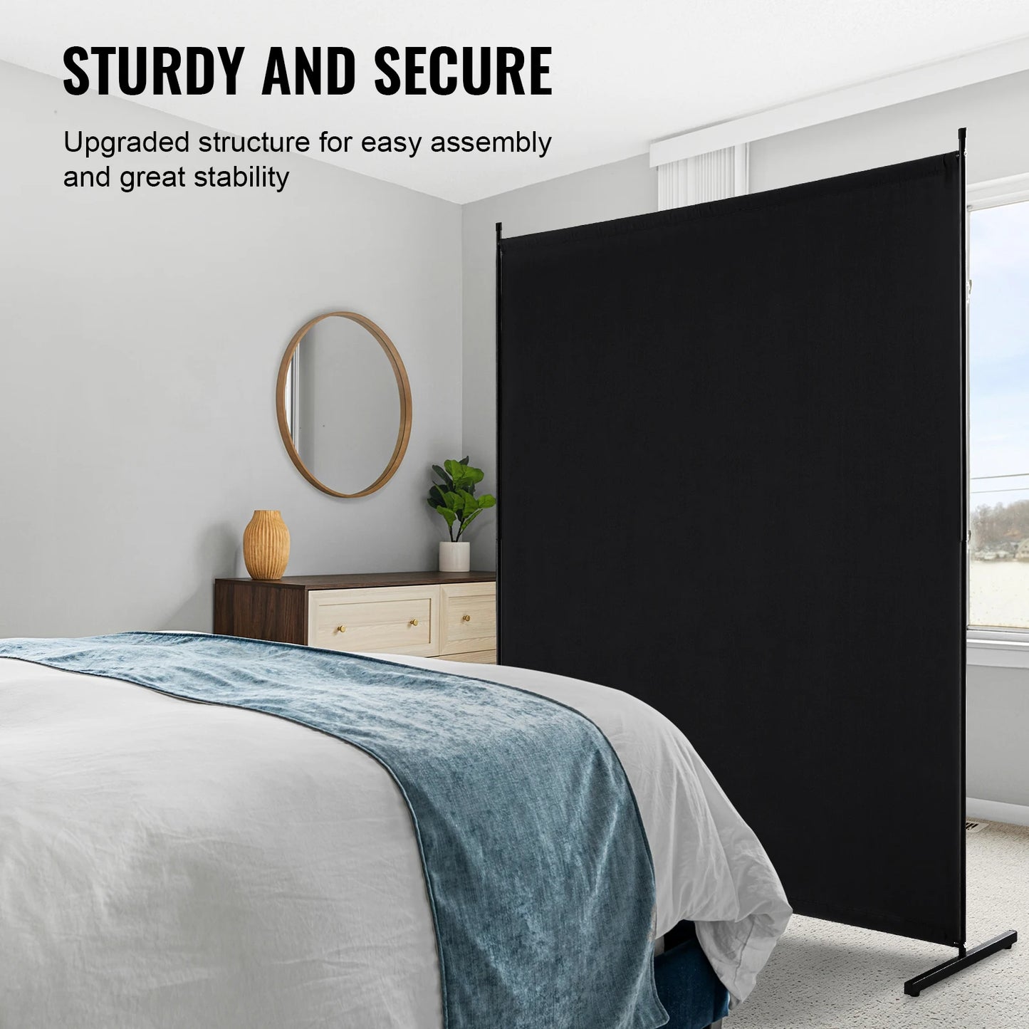 Ljustra Portable Soundproof Room Divider Privacy Folding Partition Screen
