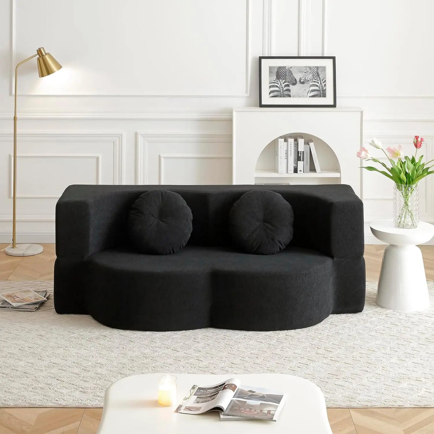 Ljustra Convertible Folding Sofa Bed Memory Foam Sleeper Couch