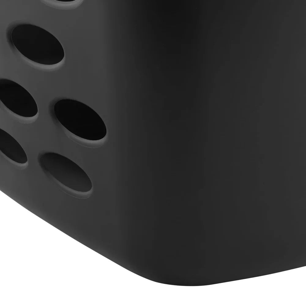 2 Pack Flexible Rectangular Laundry Baskets Durable Plastic Storage Bin