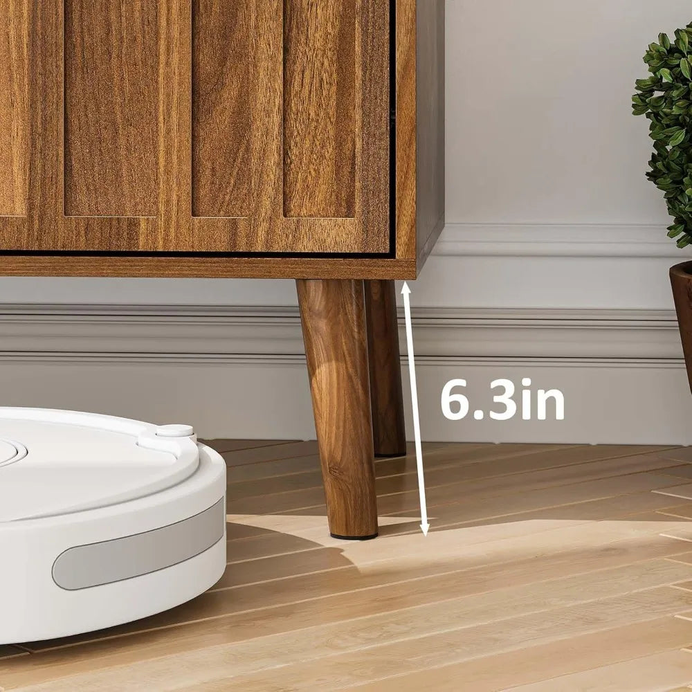 Mid Century Modern Sideboard Buffet Cabinet Adjustable Shelves Storage