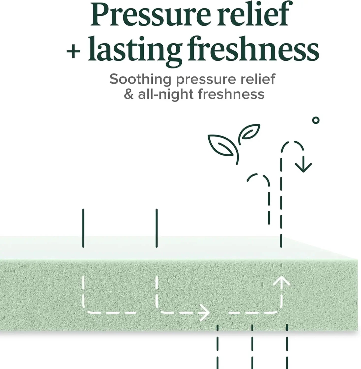 Ljustra 6 Inch Green Tea Memory Foam Mattress for Bunk Trundle Bed