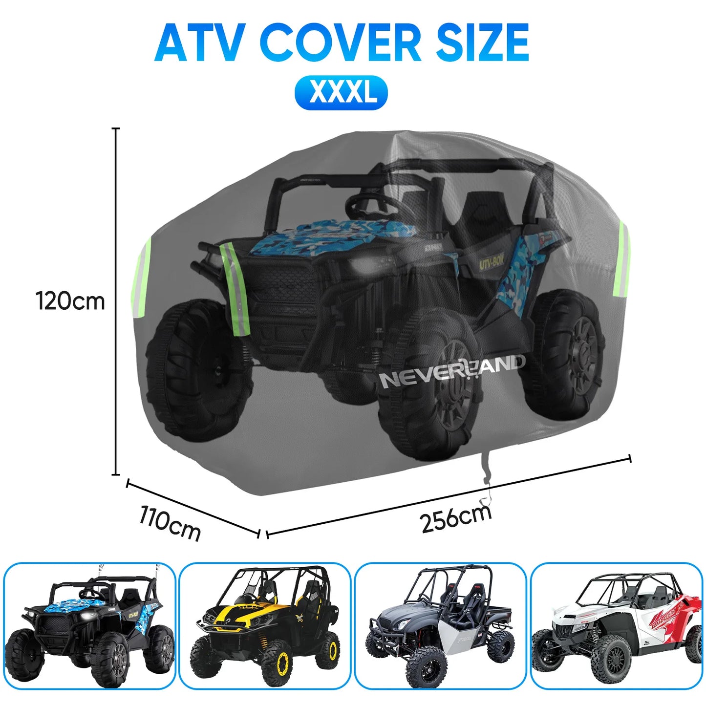 210D Universal Motorcycle Cover Waterproof UV Dust Rain Snow Proof