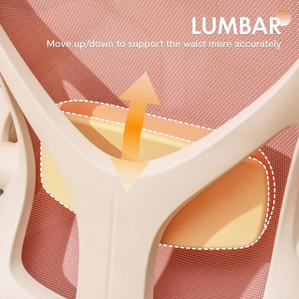 Foldex Ergonomic Folding Office Chair with Lumbar Support and Armrests