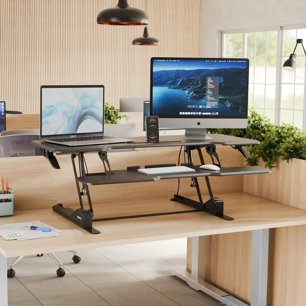 Ljustra 47 Inch Standing Desk Converter Height Adjustable Desk Riser