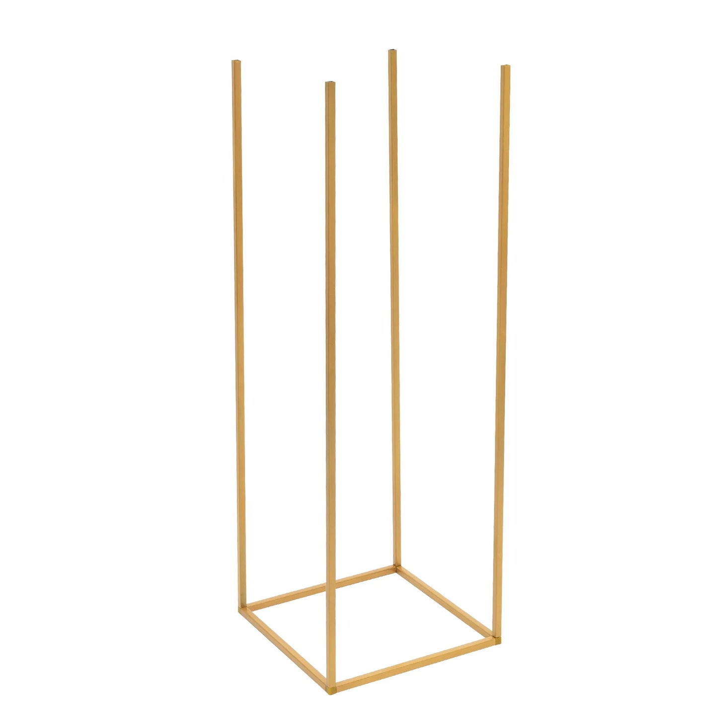 10Pcs Golden Metal Flower Vases Column Stand Wedding Decor