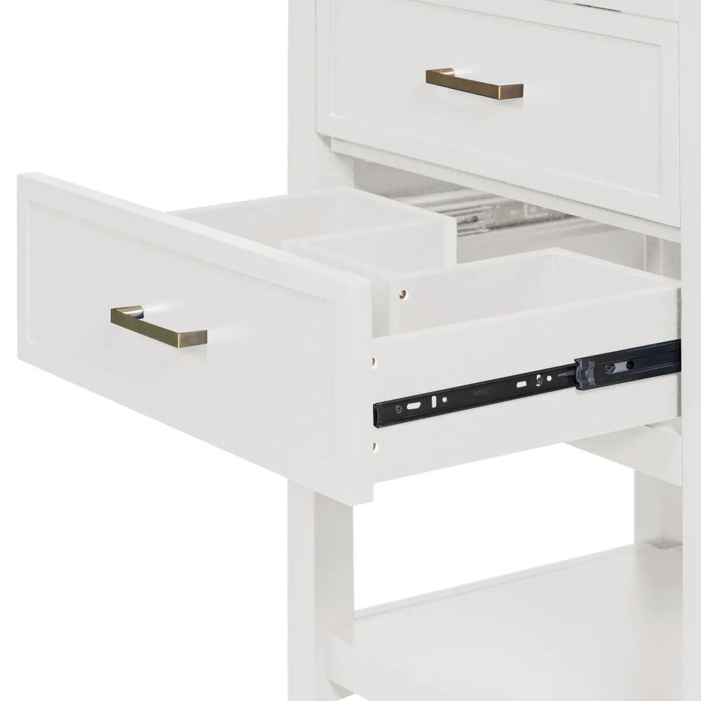 24 Inch Bathroom Vanity Modern Storage Cabinet with Sink and Drawers