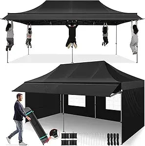 10x20 Pop Up Canopy Tent Heavy Duty Waterproof Commercial Outdoor