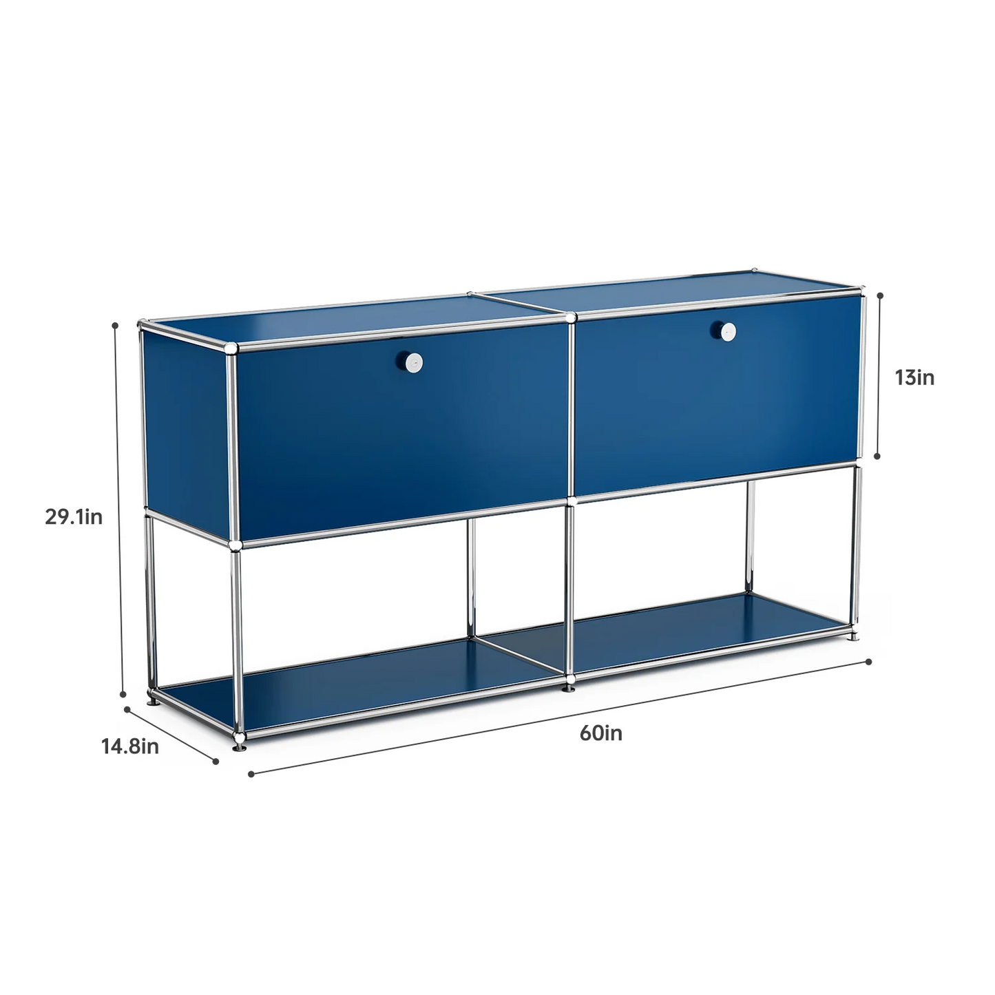 Modern Stainless Steel Storage Cabinet Organizer for Living Room Office