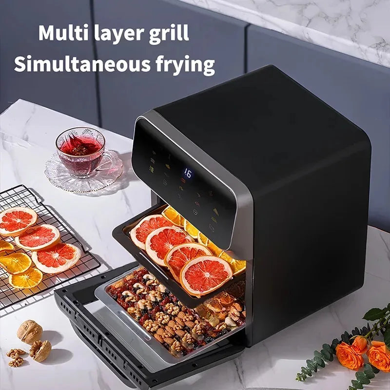 Ljustra 10L Electric Air Fryer Large Capacity Healthy Cooking Home Appliance