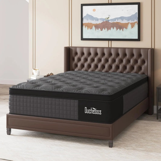 Ljustra 14 Inch Queen Hybrid Mattress Gel Memory Foam Pocket Innerspring