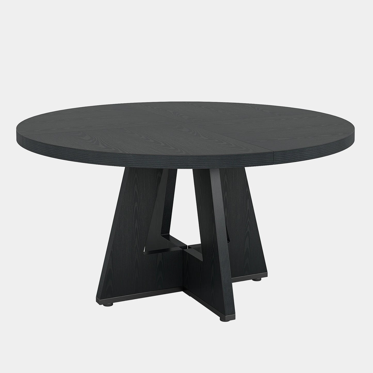 Ljustra Round Dining Table for 4 Farmhouse Style Kitchen Table 47 Inch