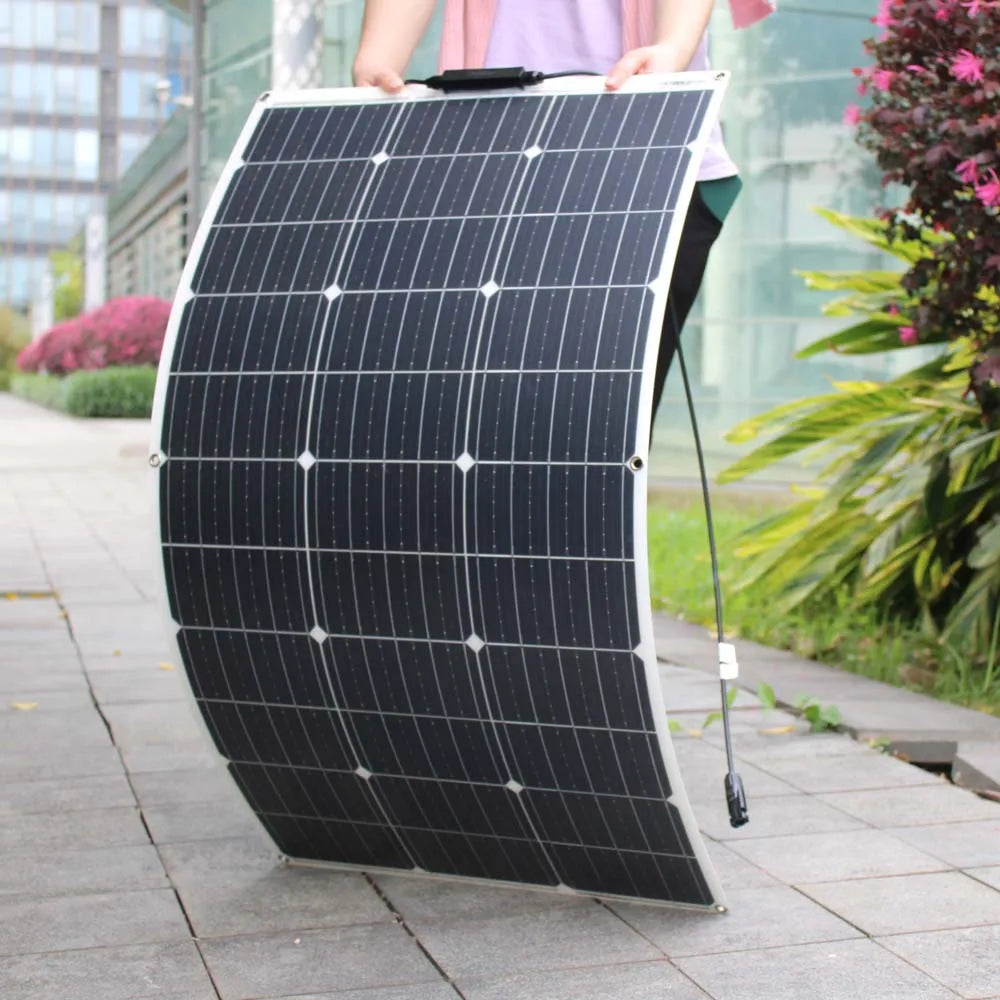 100 Watt Flexible Solar Panel Monocrystalline 12V 24V Battery Charger