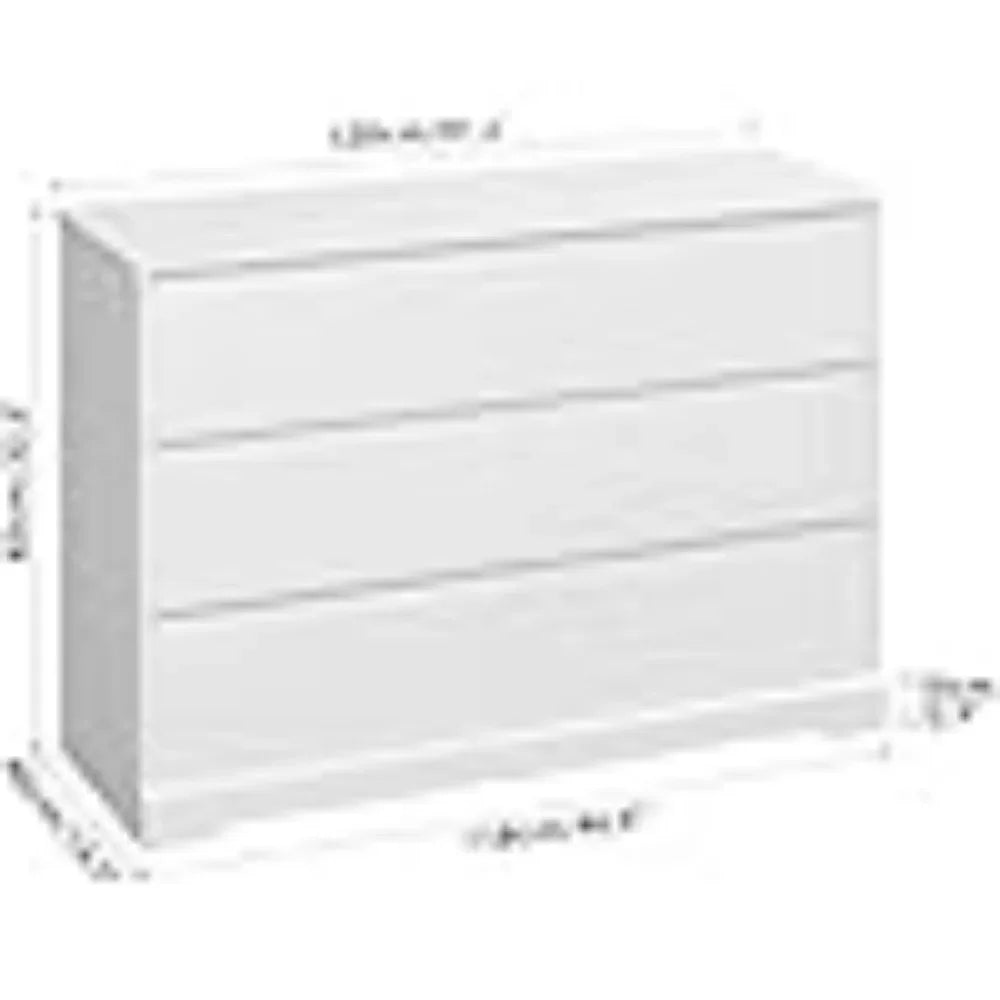 Modern 6 Drawer Double Dresser Freestanding Storage Organizer Cabinet