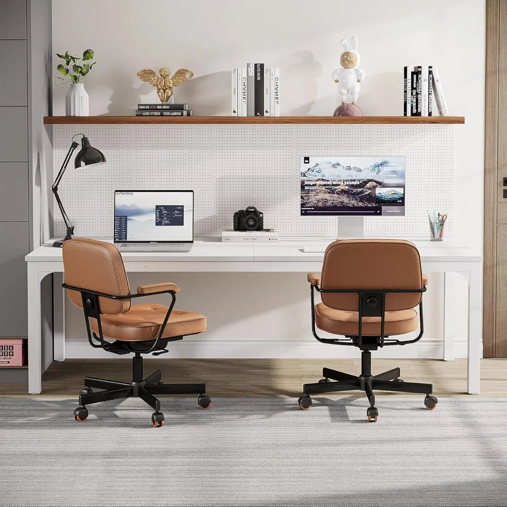 Extra Long 2-Person Home Office Desk Double Workstation Computer Desk