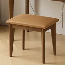 Ljustra LED Lighted Vanity Desk with Openable Mirror and Storage Stool