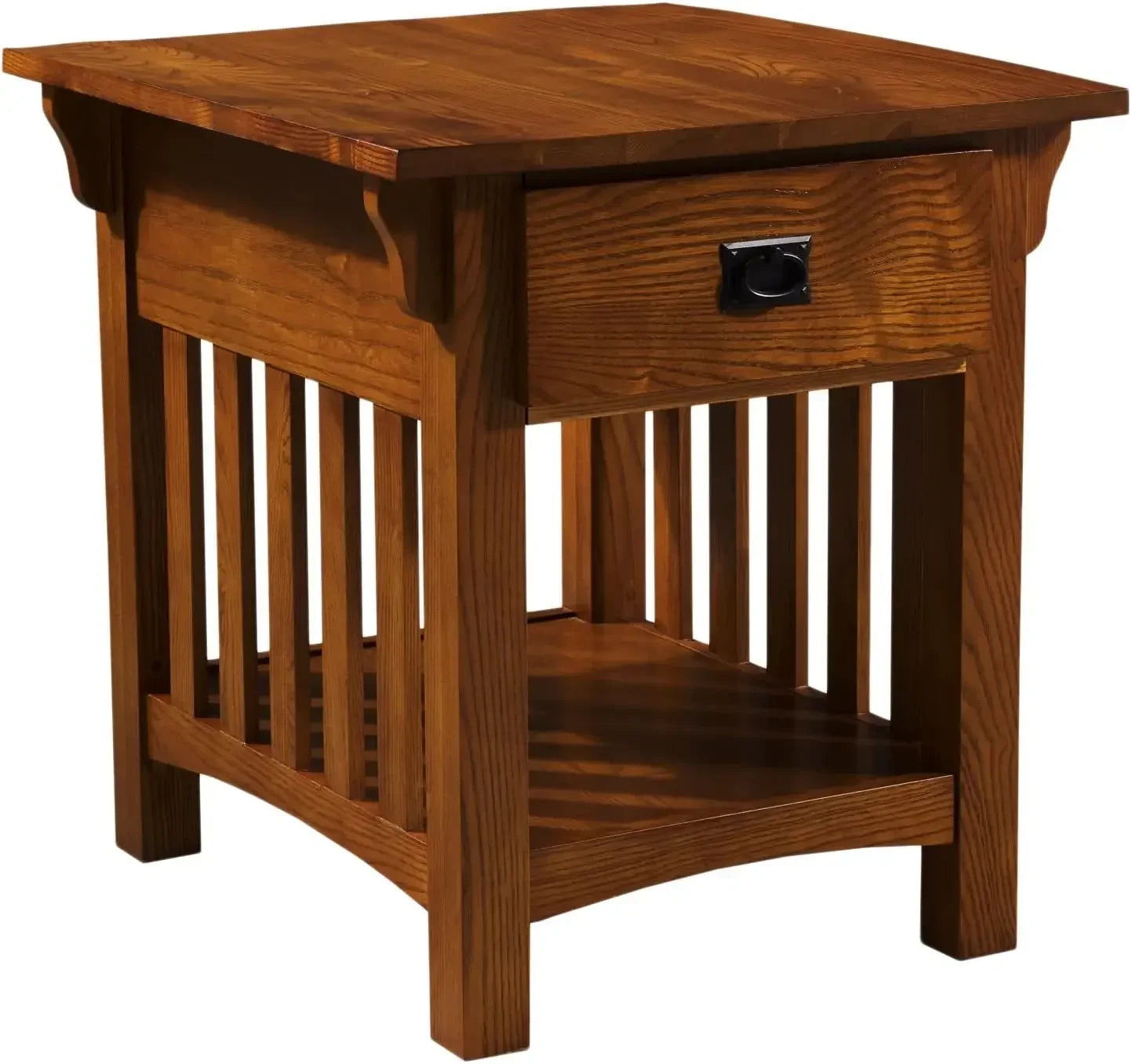 Mission Impeccable Secret Compartment Locking Drawer Nightstand End Table