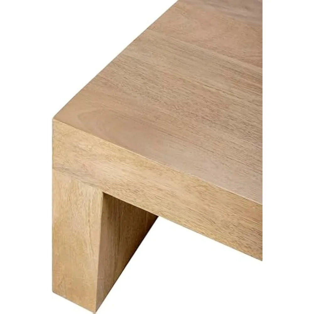 Ljustra Coffee Table with Storage Modern Minimalist Wooden Rectangle
