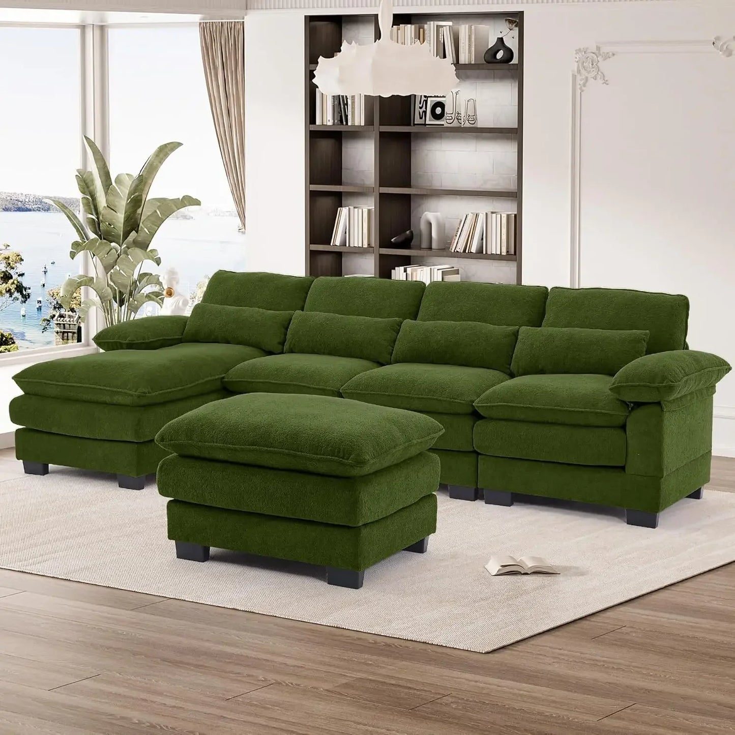 Ljustra U Shape Sectional Sofa Cloud Couch Living Room Comfy Modular Sofa