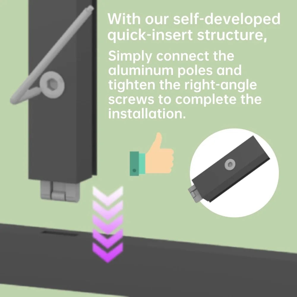 CQZY 8x10 FT Greenhouse Outdoor Garden Plant Growing House