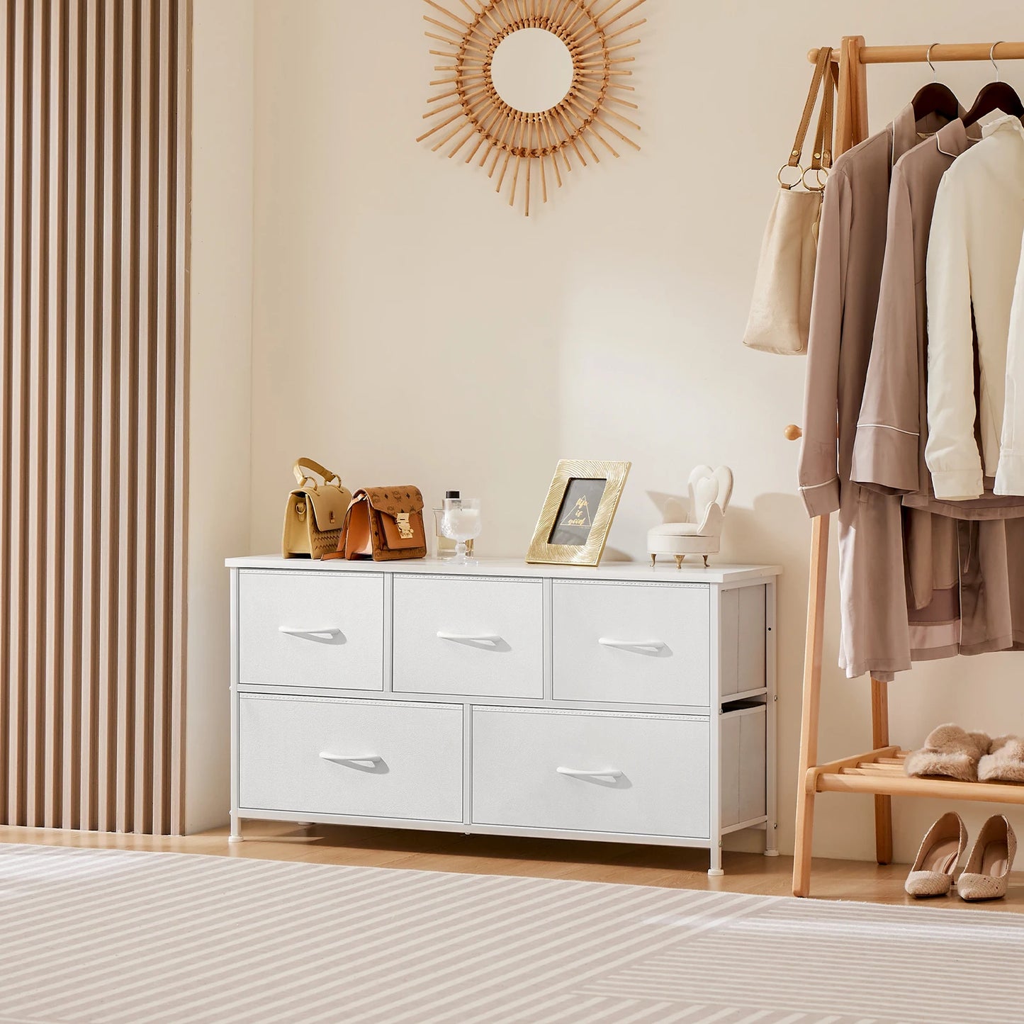 Ljustra Modern Wardrobe Closet Storage 5 7 10 Fabric Drawers Chest