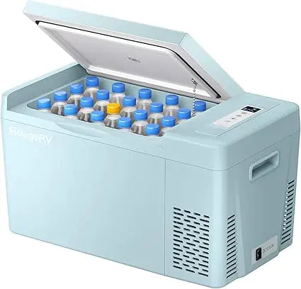 12V Portable Refrigerator Freezer 23 Quart Car Fridge for Truck RV Camp