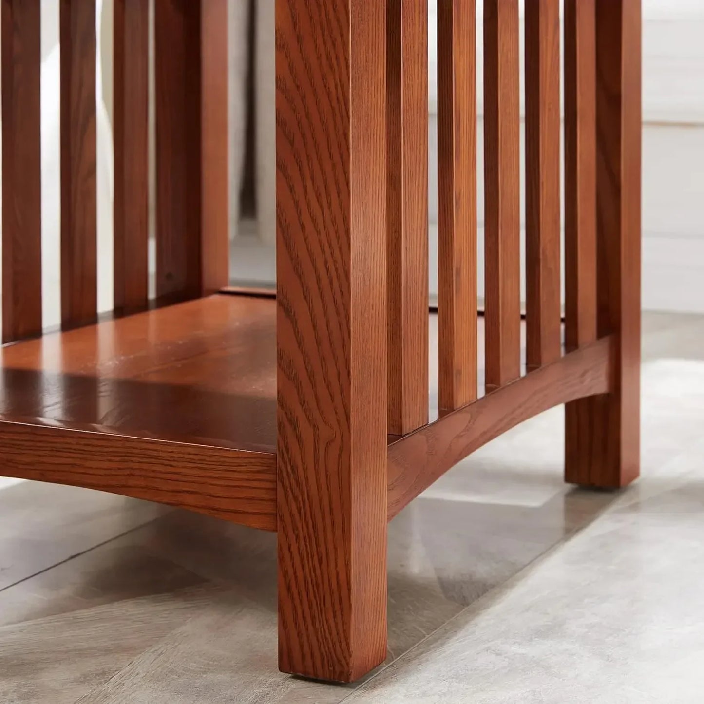 Mission Impeccable Secret Compartment Locking Drawer Nightstand End Table