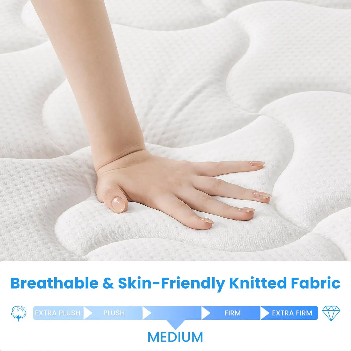 Ljustra Queen Size Medium Firm Hybrid Mattress Gel Memory Foam