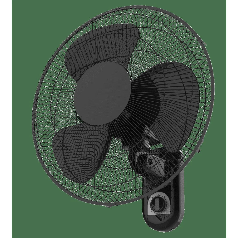 16 Inch Oscillating Wall Mount Fan 3 Speed Adjustable Airflow Whisper Quiet Easy Install Rotating Head Durable Household Cooling
