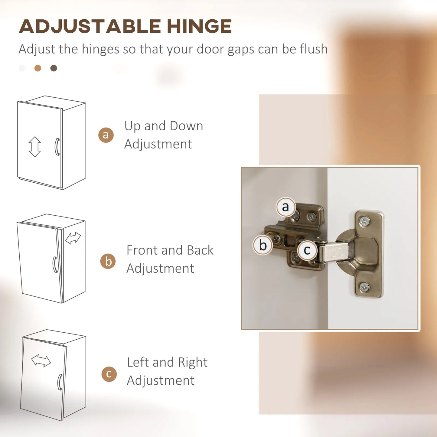 Ljustra Kitchen Buffet Hutch 6 Door 2 Drawer Storage Cabinet Modern