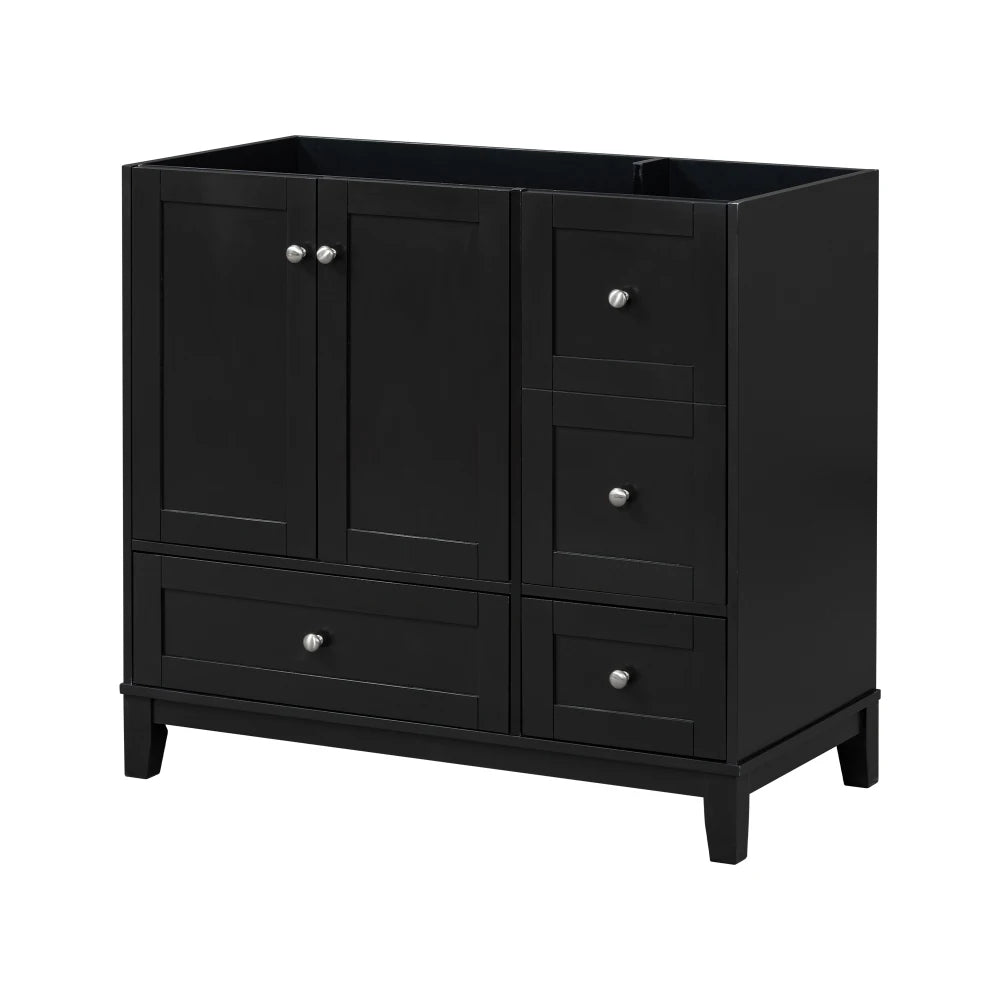 36 Inch Modern Bathroom Vanity with USB Charging and Ample Storage