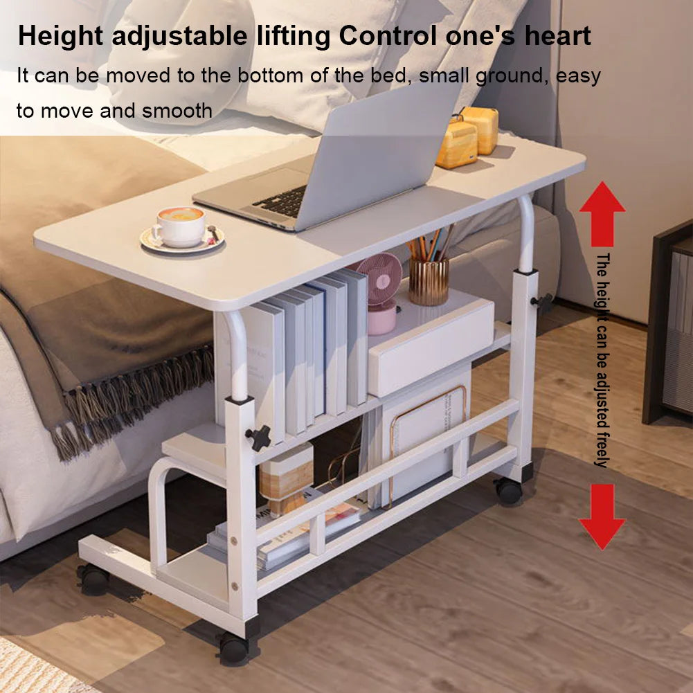 Adjustable Mobile Standing Desk 31.5 Inch Portable Rolling Computer Desk