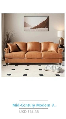 Ljustra Modern 3-Seater Sofa Couch No Assembly Required Cat Scratch Resistant